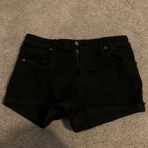 Black Jean Shorts